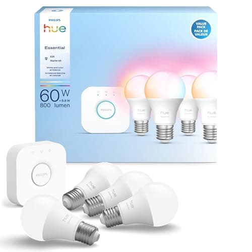 Philips Hue Essential Starter Kit (Bridge + 4 bulbs)